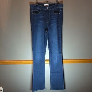 PAIGE Dark Blue Boot Cut Jeans